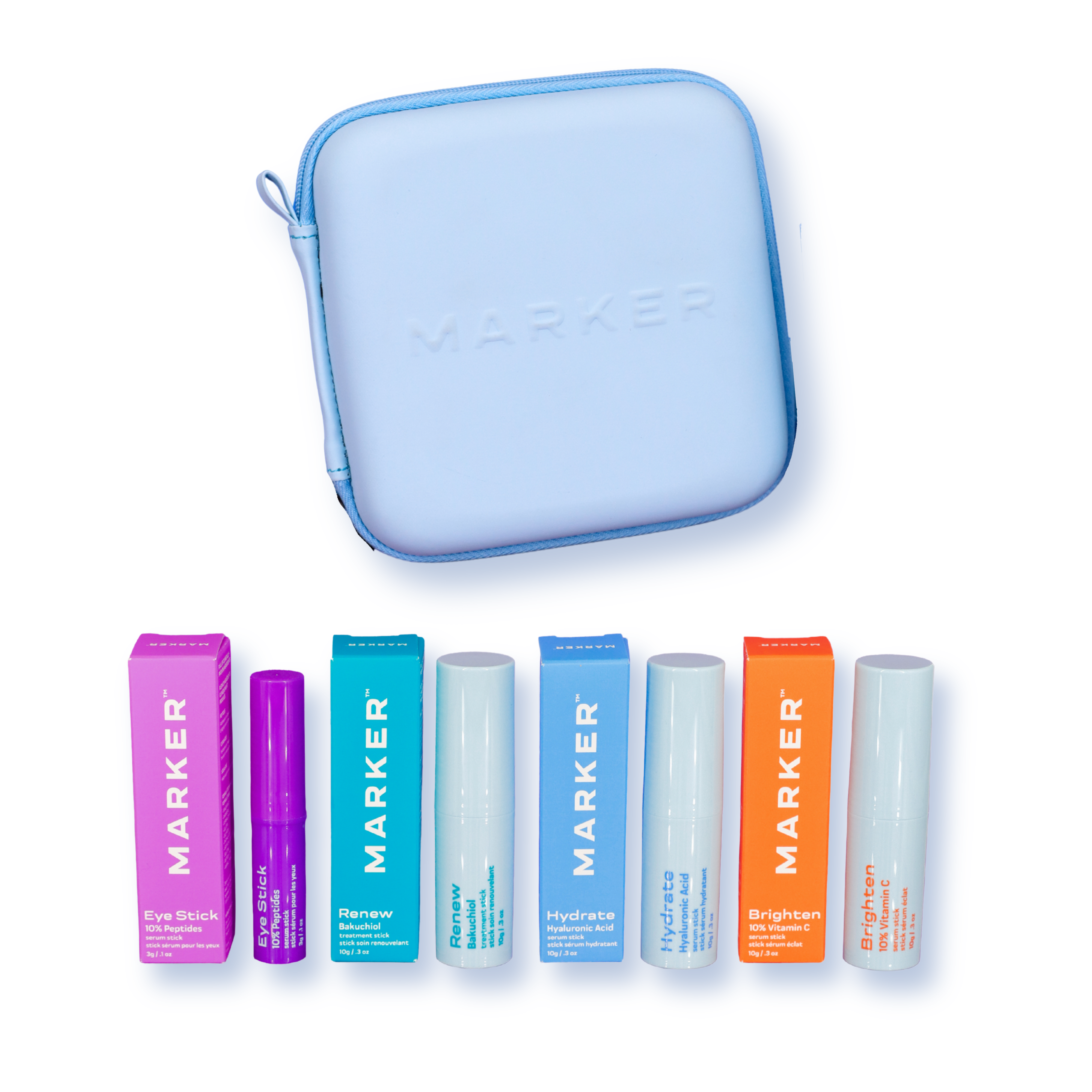 The Marker Skincare Stick Set + Case
